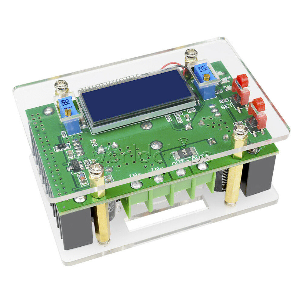 10A DC-DC 10-32V Step Down to 10-60v Boost Power Supply + LCD volt Ammeter