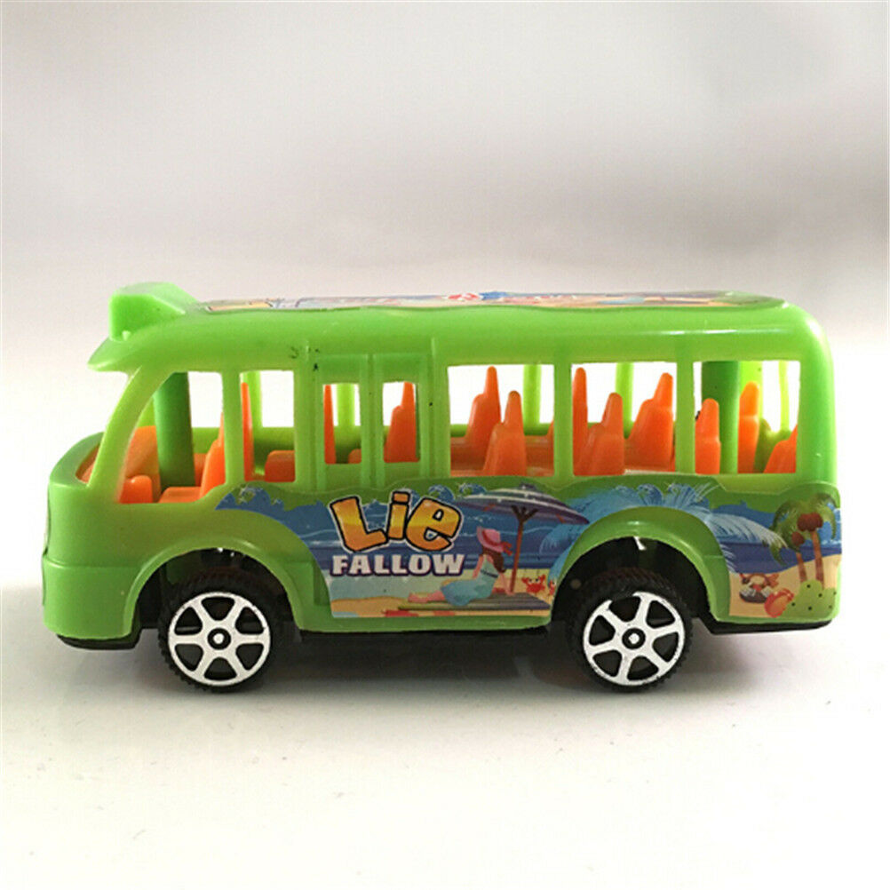 Plastic School Bus Kids Toys American Student Pull Back Kids Gifts Toys MEBDDD