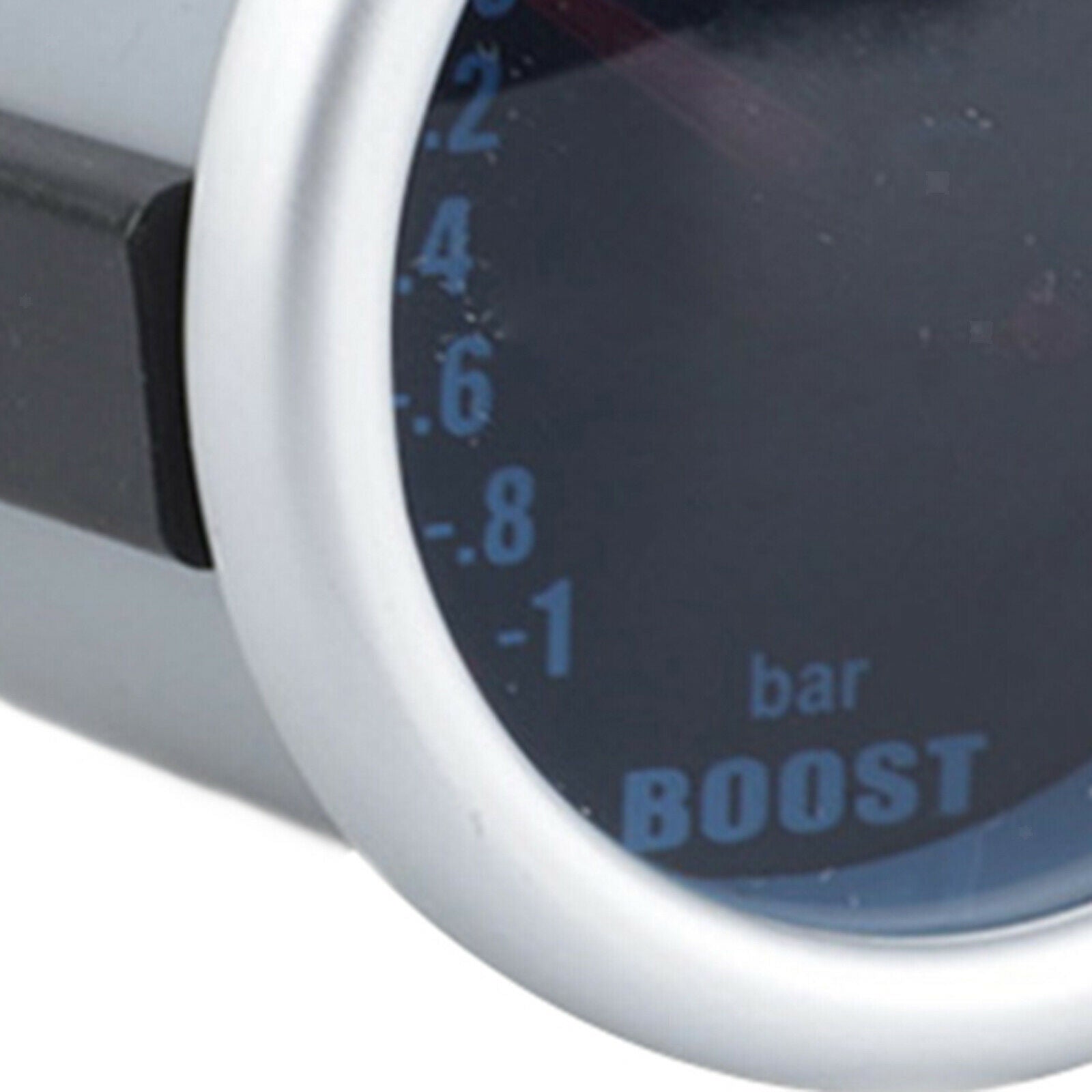 Car Turbo Boost Gauge 12V -1~0~3 BAR 2 52mm LED Display High Sensitivity
