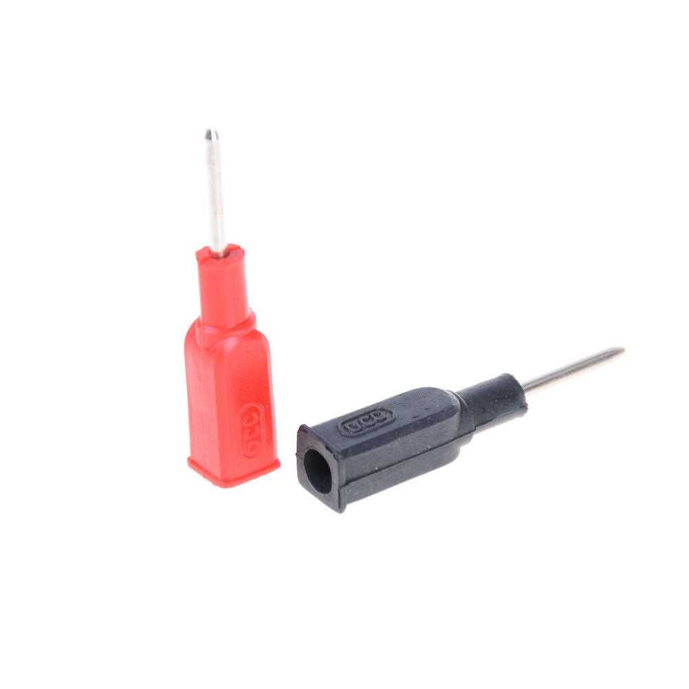 2x DCC Copper 4mm Banana Female to 2mm Pin Tip Head For Multimeter Test Pr.l8