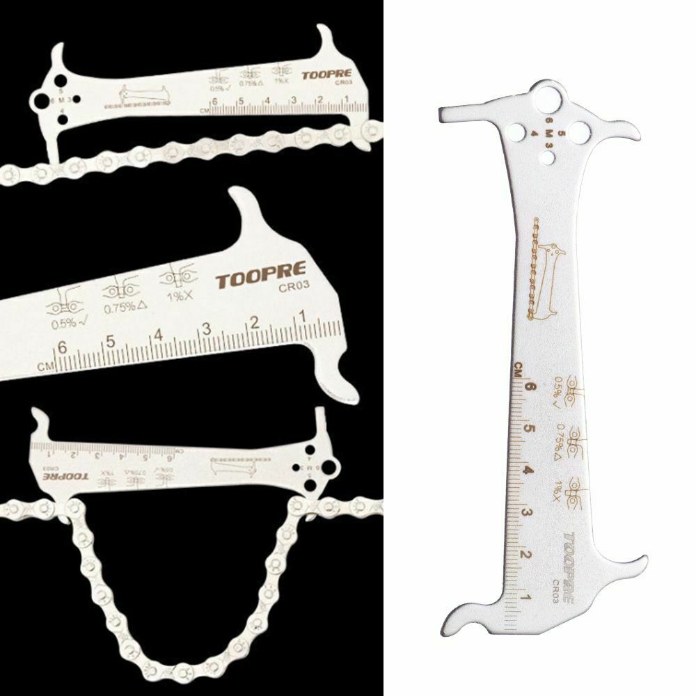 Three-in-one Caliper Ruler Chain Measurement Bike Chain Wear Indicator Gauge