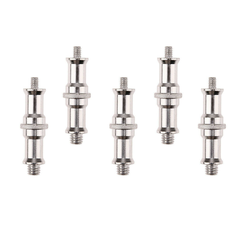5 x 1/4" 3/8" Tripod Spigot Stud Monopod Screw Adapter for Flash Light Stand