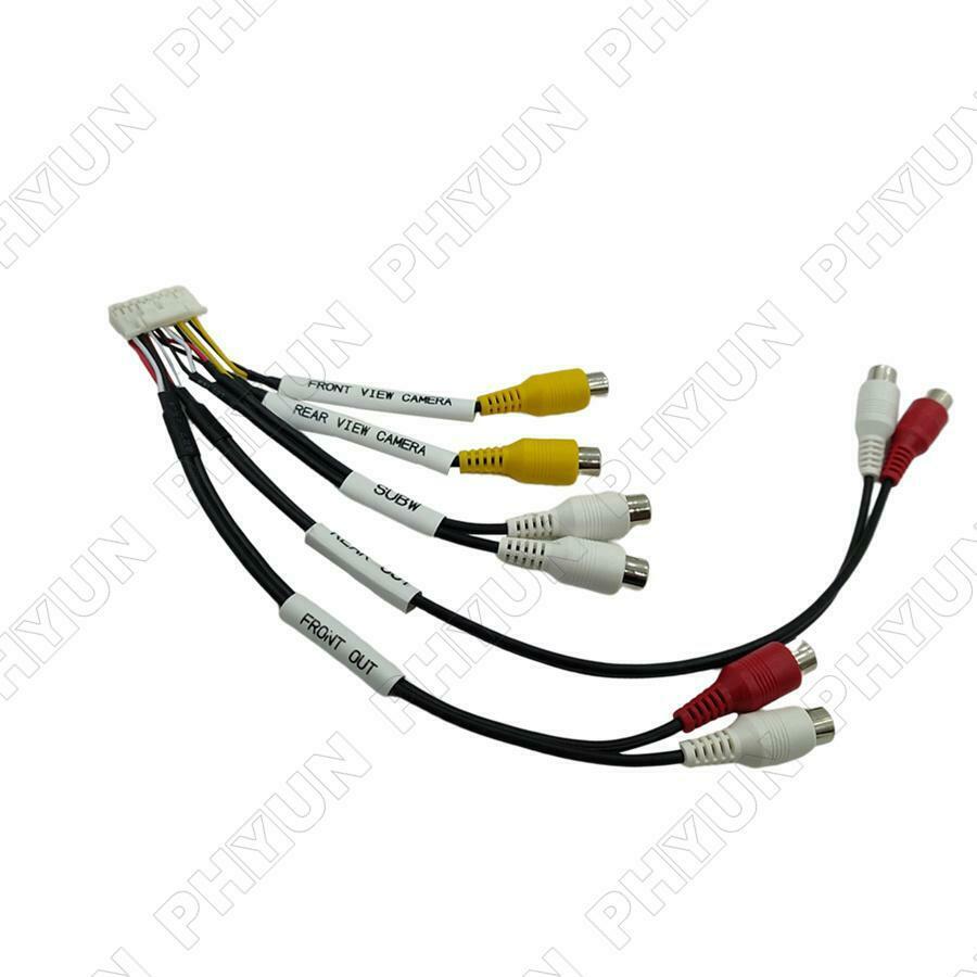 For ILXW650 ILX-W650 ILX-W650E Front RCA Harness Cable Wire Connector Adapter