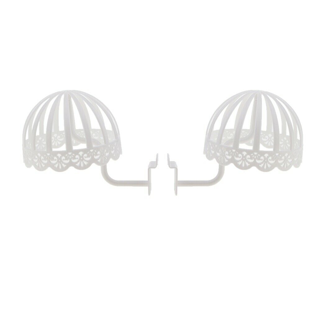 2pcs Baby Hat   Storage Display Holder Wigs Rack Stand w/ Slotted Plate