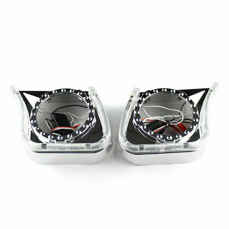 2PCS Angel Eyes DRL Daytime Integrate Light Cover For Car 3" Headlight Fog Light