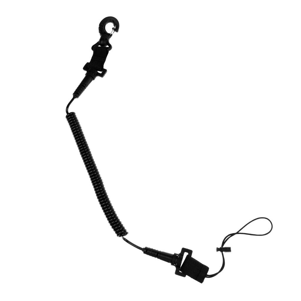 prettyia Scuba Diver Coil Lanyard for Dive Torch Camera Diving Accessory