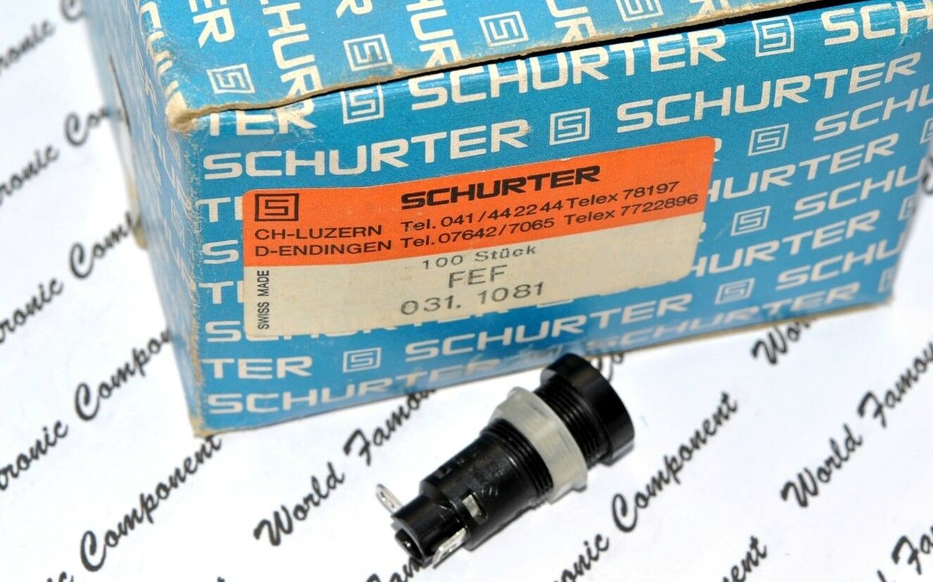 1pcs - SCHURTER 031.1081 FEF 5x20mm  Fuse Holder IP40 0031.1081