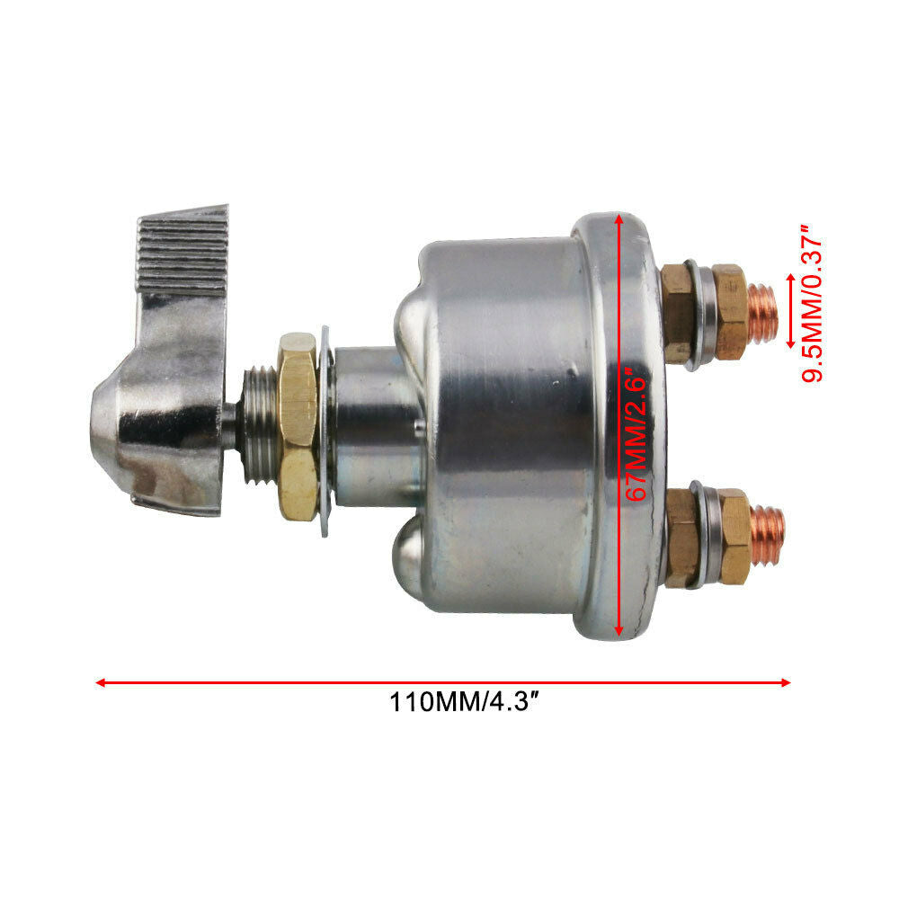 For Car Vehicle RV and Boat 2 post 12V Master Battery Disconnect Switch Battery