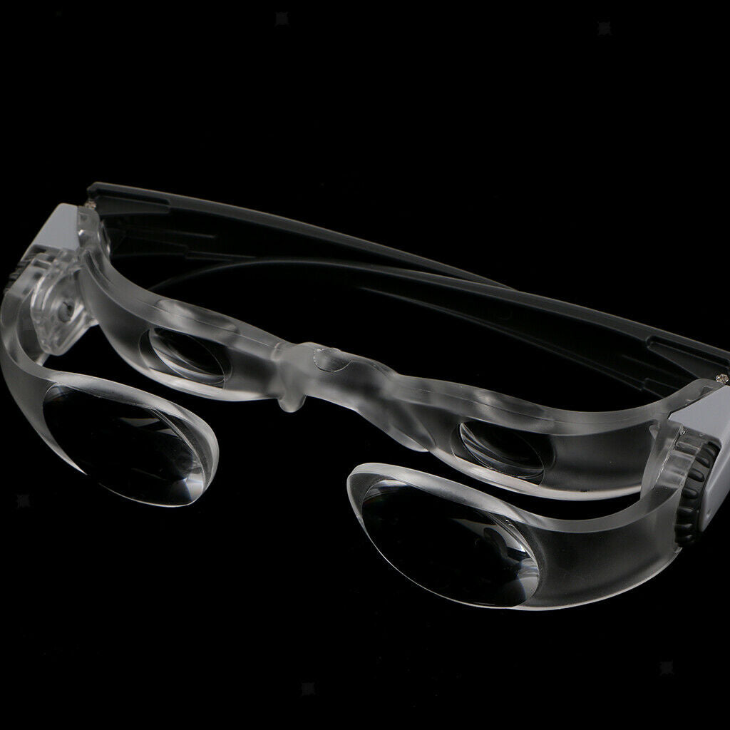 2 Pieces 2X Hyperopia Magnifying TV Glasses Adjustable Magnifier Glasses