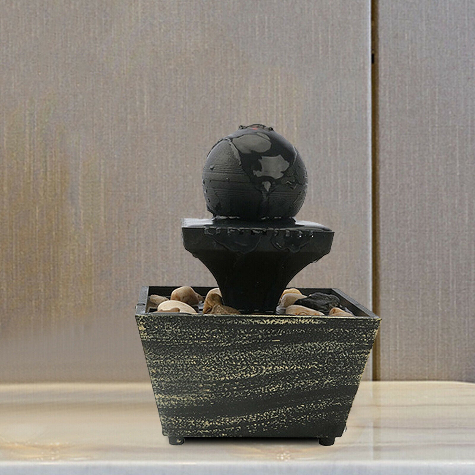 Plastic Small Waterfall Fountain Decoration Ornaments Gift Living Room