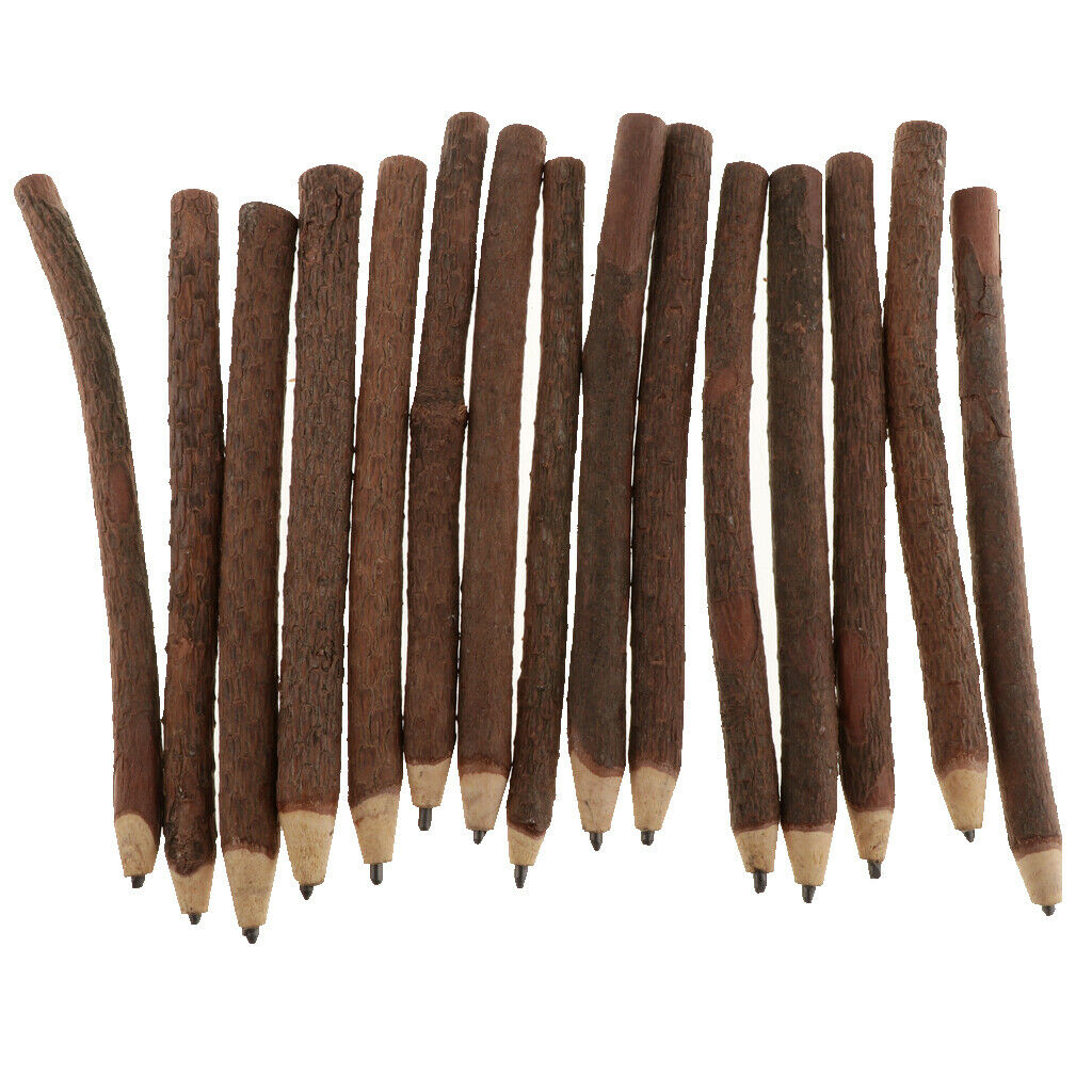 Twigs & Branches Pencils- 15 Wood Log Pencils Kids Students Gift Party Favor
