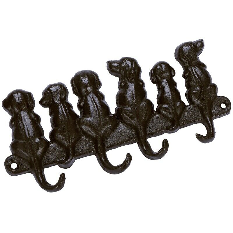 Cast Iron Dog Door Key Hook Pastoral European Retro Wall Hanging Coat CreativeR9