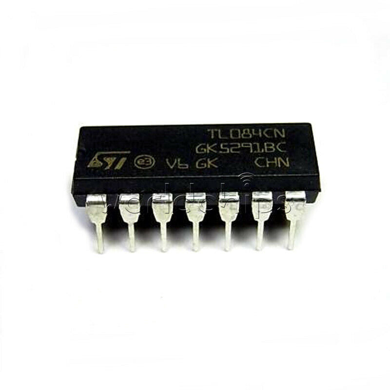 10Pcs TL084CN TL084 DIP-14 Quad JFET-Input Op Amp IC NEW