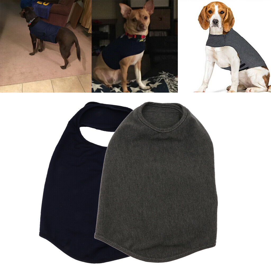 2pcs Pet Anti Separation Thunder Calm Fear Relief Vest Jacket Shirt for All