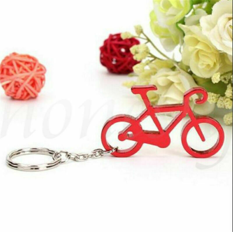 Colorful Alloy Metal Bike Bicycle Cycling Key Chain Ring Keyring Keychain Keyfob