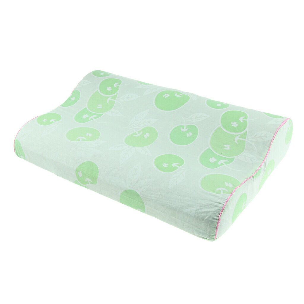 Wave Cervical Pillow Neck Support Cushion Massage Bolster for Sleeping Green