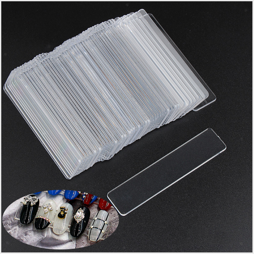 3X 100 Clear False Nails Art Tips Stick Rack Acrylic Display Stand Holder Tools
