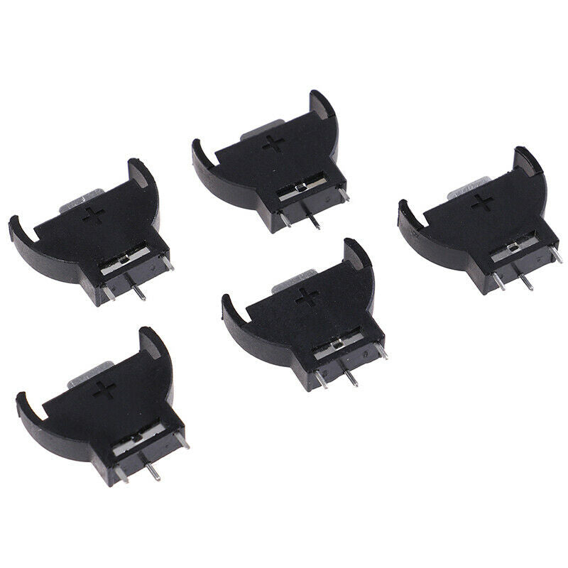 5Pcs Black Plastic CR2032 2032 3V Cell Coin Battery Socket Holder Case B..l8