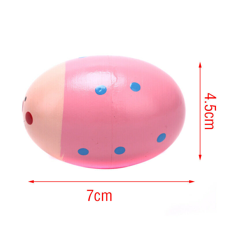 Kids Wooden Baby Music Toys Children Random Colors Wooden Sand Eggs Instr.l8