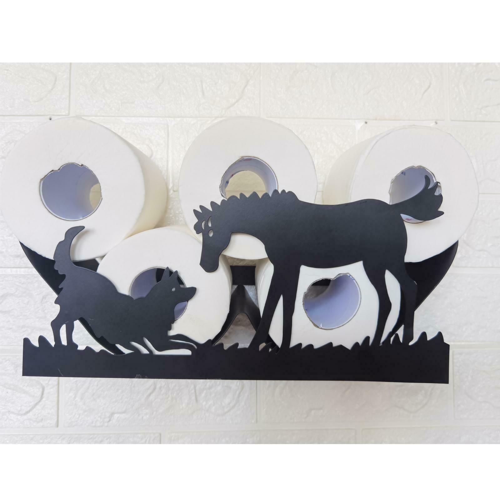 Toilet Paper Roll Holder Tissue Storage Rack Stand Organizer Table Top Decor