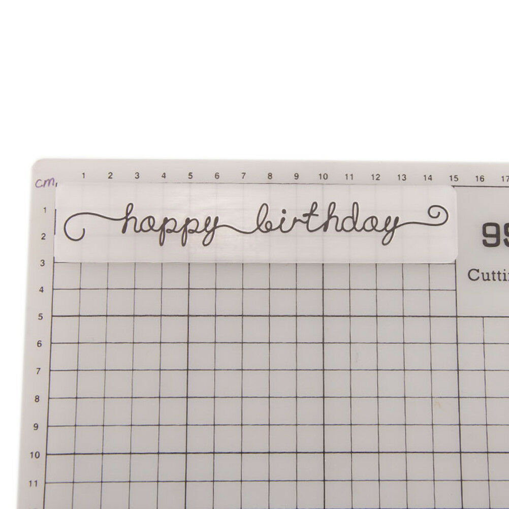 happy birthday Embossing folders Plastic Embossing Folder For Scrapbook ca.l8