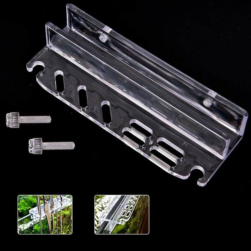 Acrylic water plant tool maintenance side holder aquarium tank tweezer scisso TL