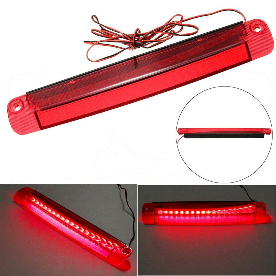 12V Car Modified Super Bright 18 LED Bulbs Tail Brake Stop Red Light Strip Lamp