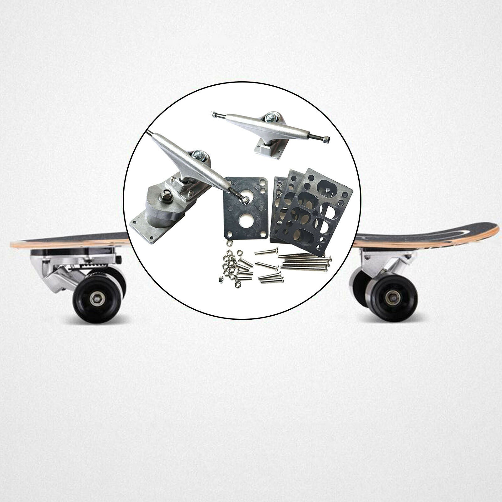 1 Set Skateboard Trucks Skate Board Riser Pads for Longboard Replacement