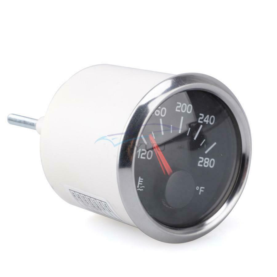 90° LED Waterproof Rustproof PMMA Car Water Temperature Meter Kit For Truck Bus