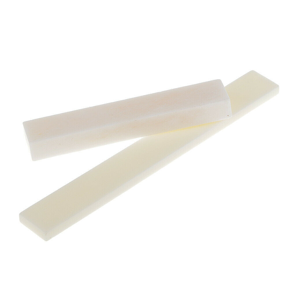 Replacement Set of Ivory Uncut 52mm Nut w/ 80mm Saddle for Guitar DIY Parts