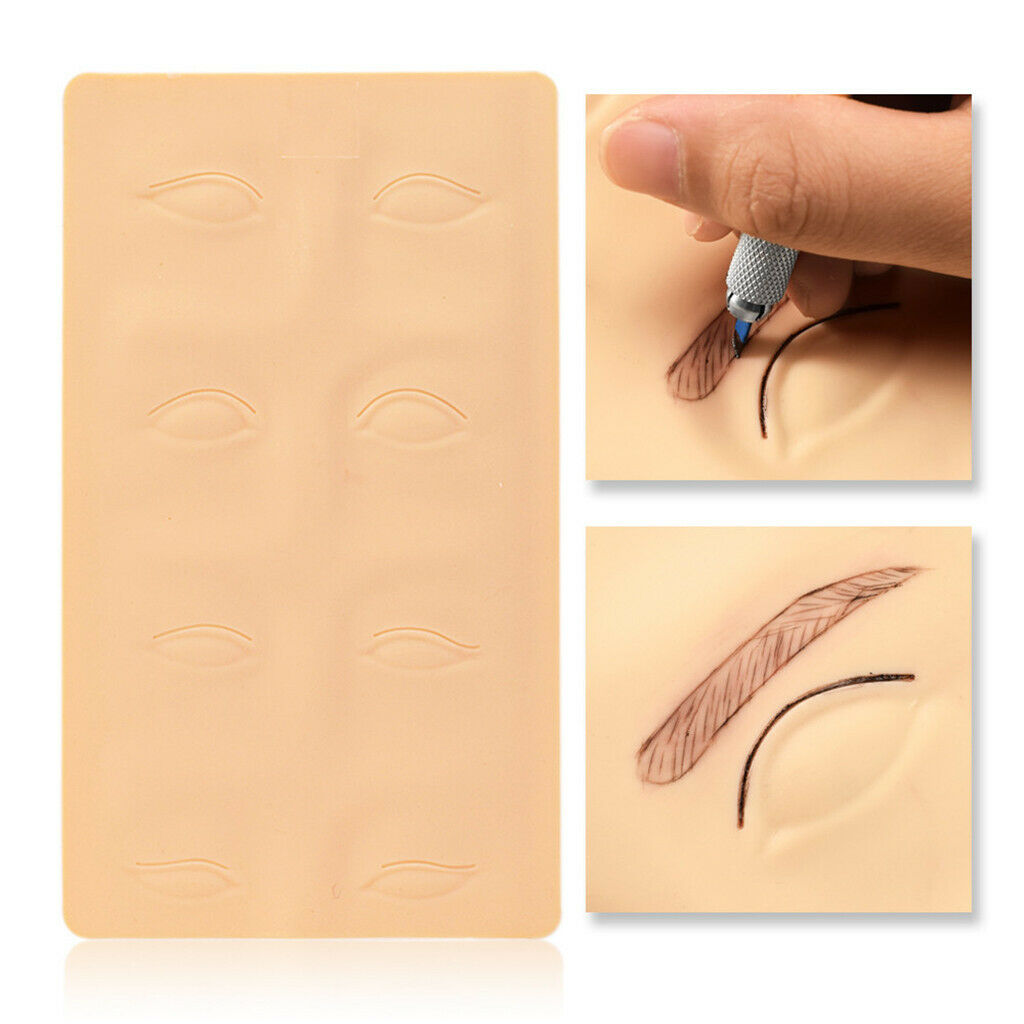 Eyebrow Manual Permanent Skin Pratice Needles Dual Heads Microblading Pen Purple