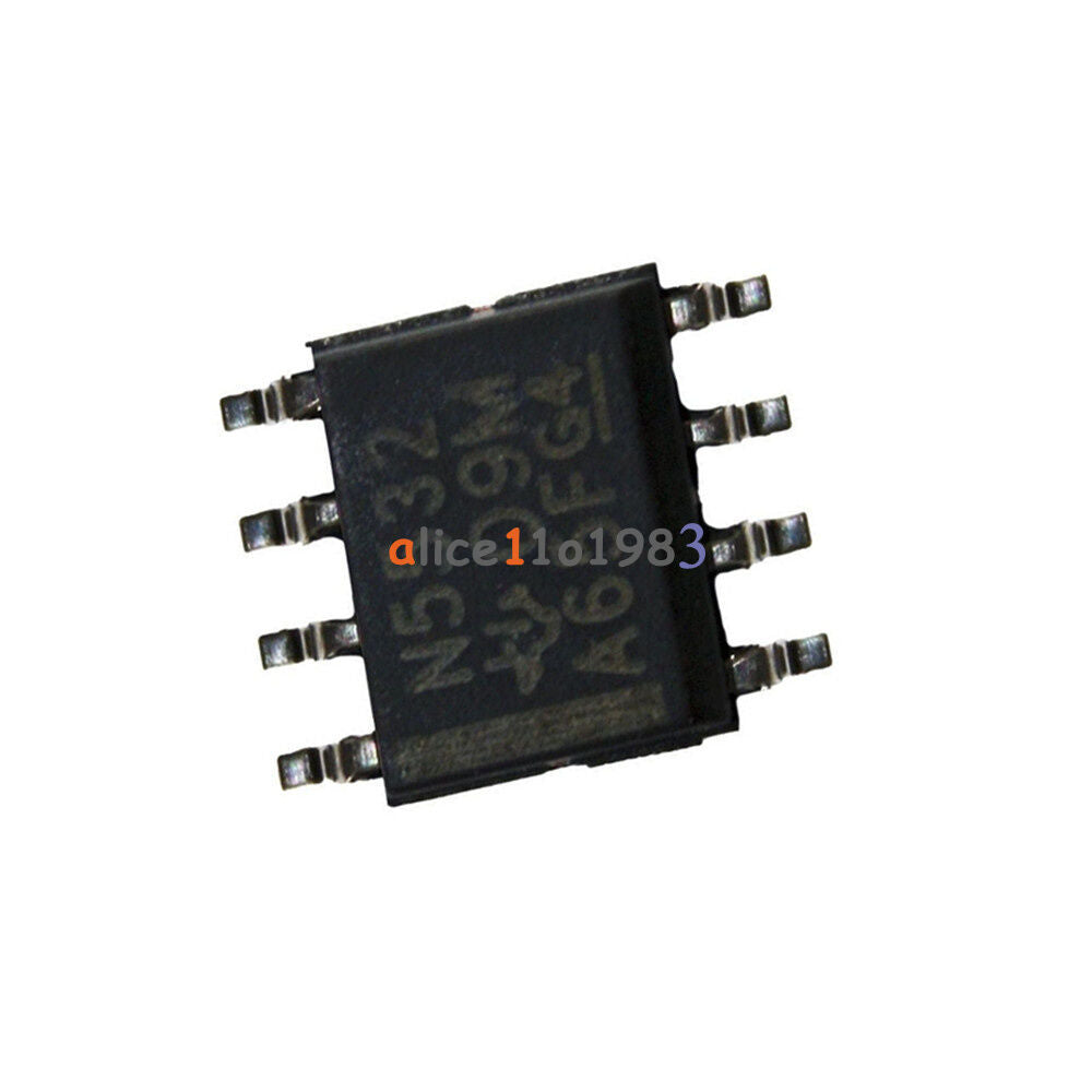 20Pcs NE5532 N5532 SOP-8 SMD Dual Low Noise Op-Amp TI IC TOP