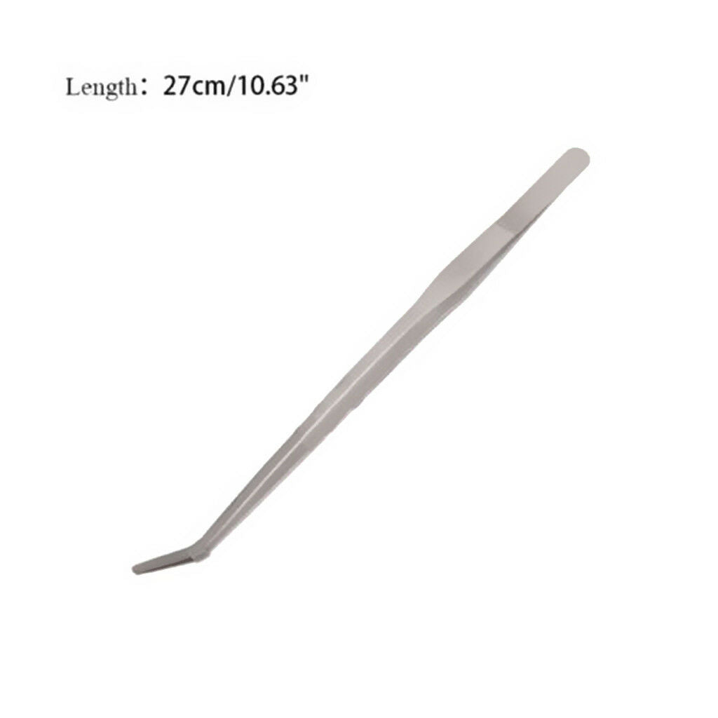 Set 2   Aqarium Tank Aquascaping Tools Tweezers- Elbow/Straight 27cm