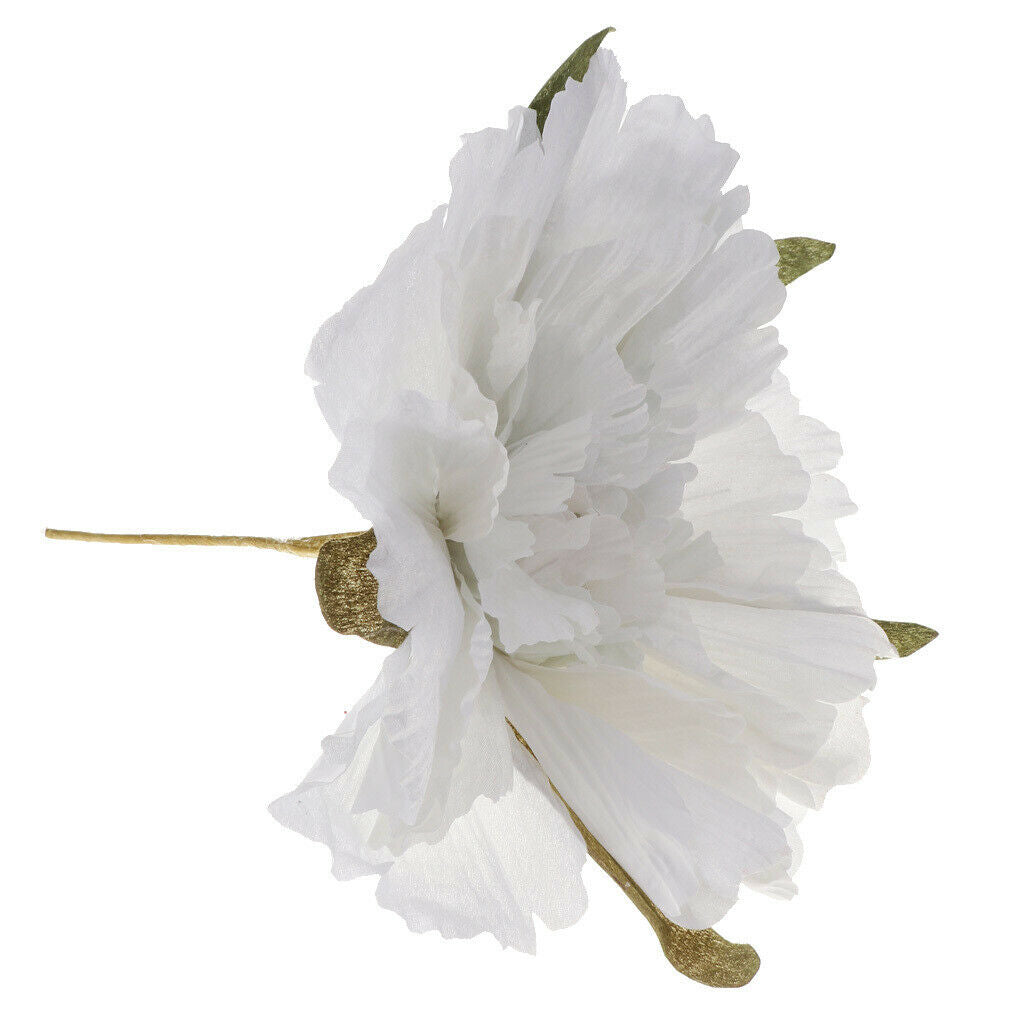 60cm Big Artificial Silk Peony Flower Wedding Party Backdrop Decor White