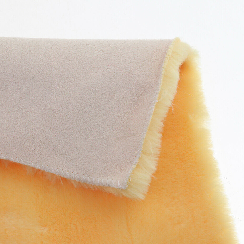 Non Slip Imitation Wool Fur Carpet Chair Cushion Bedroom Mat Square 50cm