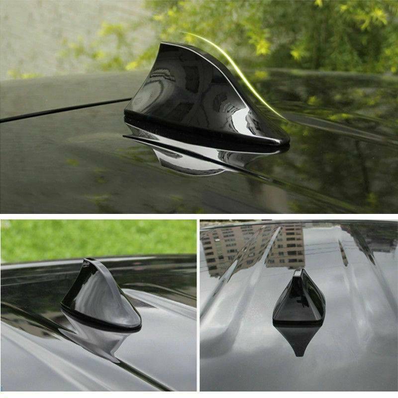 Carbon Fiber Style Car Shark Fin Aerial Antenna Mast Roof AM/FM Radio Signal US