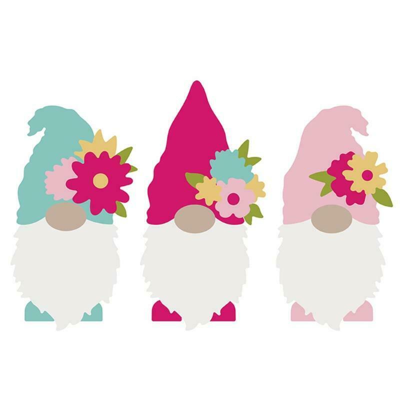 Flower Gnome Metal Cutting Dies Stencil DIY Scrapbook Album Paper Card Template