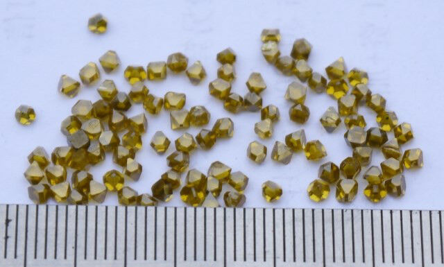 Synthetic Diamond Single Crystal 0.08 Carat Width 2mm Hardnes 10 Made Russia