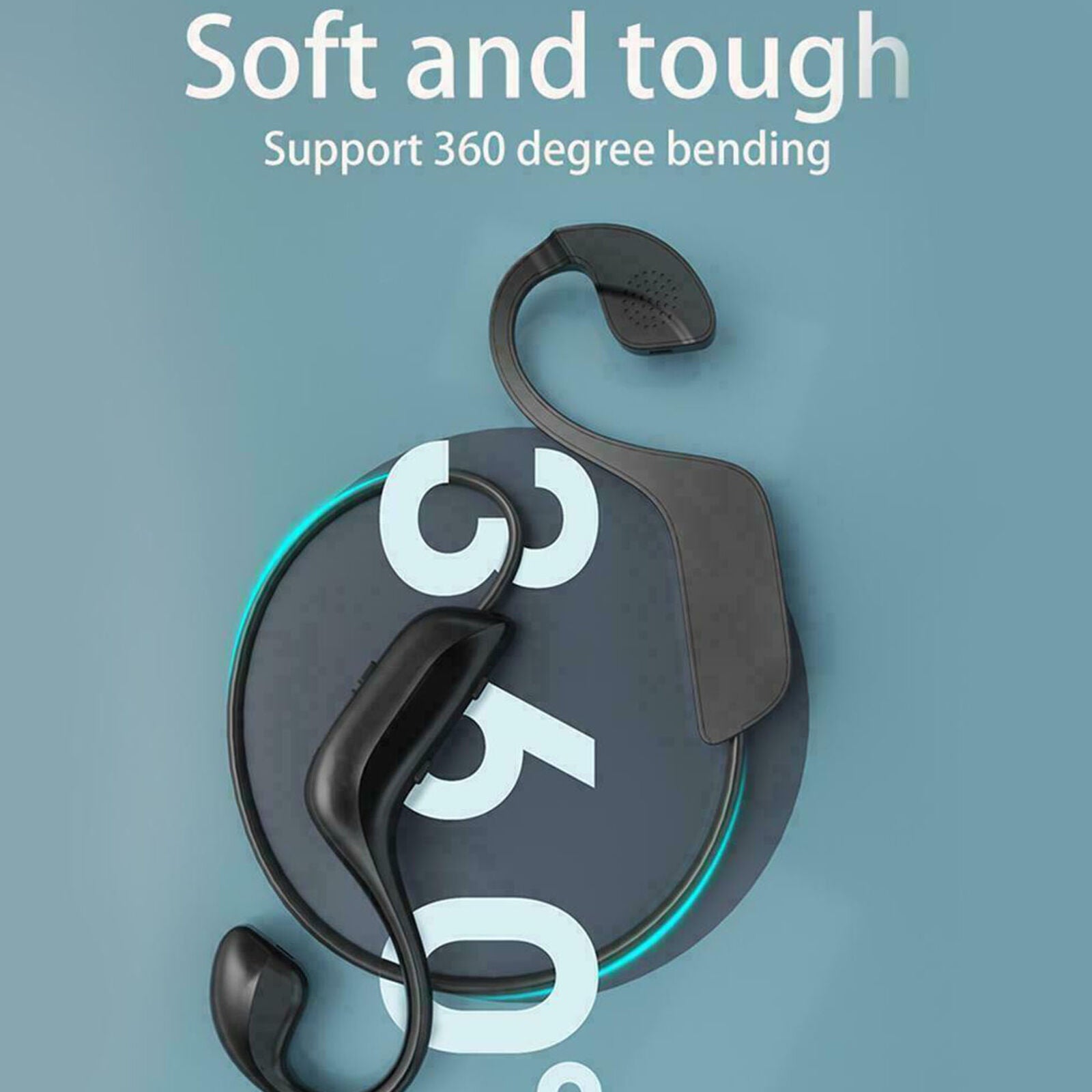Bone Conduction Bluetooth 5.0 Sports Headphones Waterproof Memory