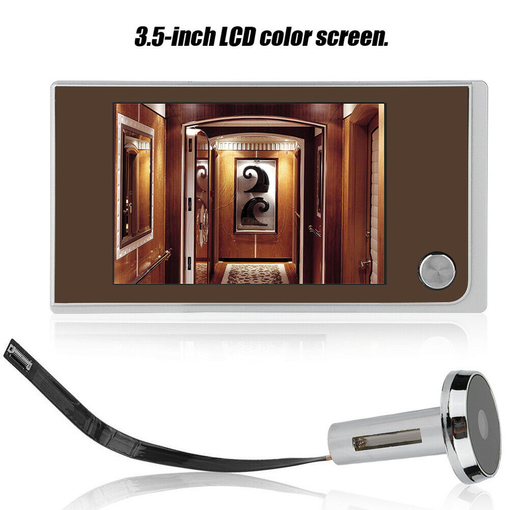 3.5" Security Doorbell Peephole LCD Viewer 120Â° Door Eye Bell Camera Door Bell