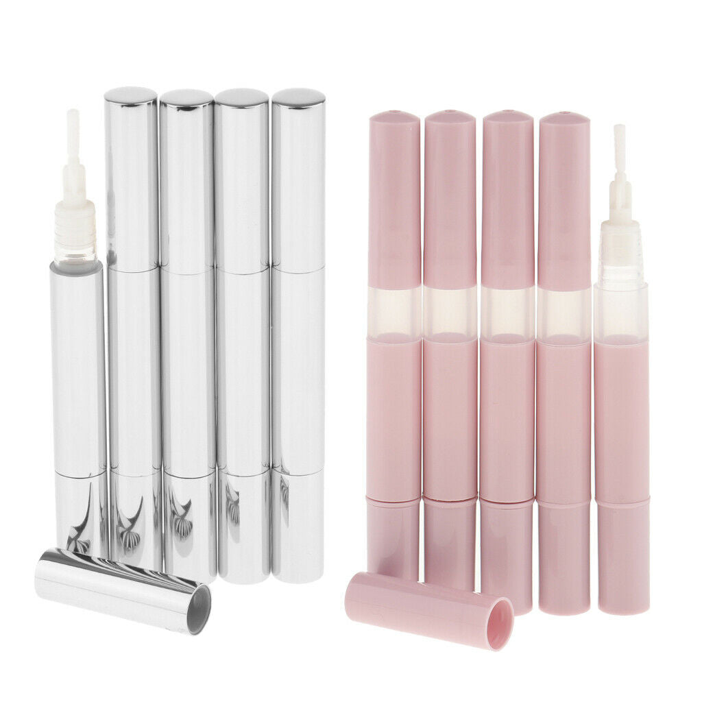 10pcs 3ml Empty Twist Pen Cosmetic Container Lip Gloss Aluminum  Liquid Tube