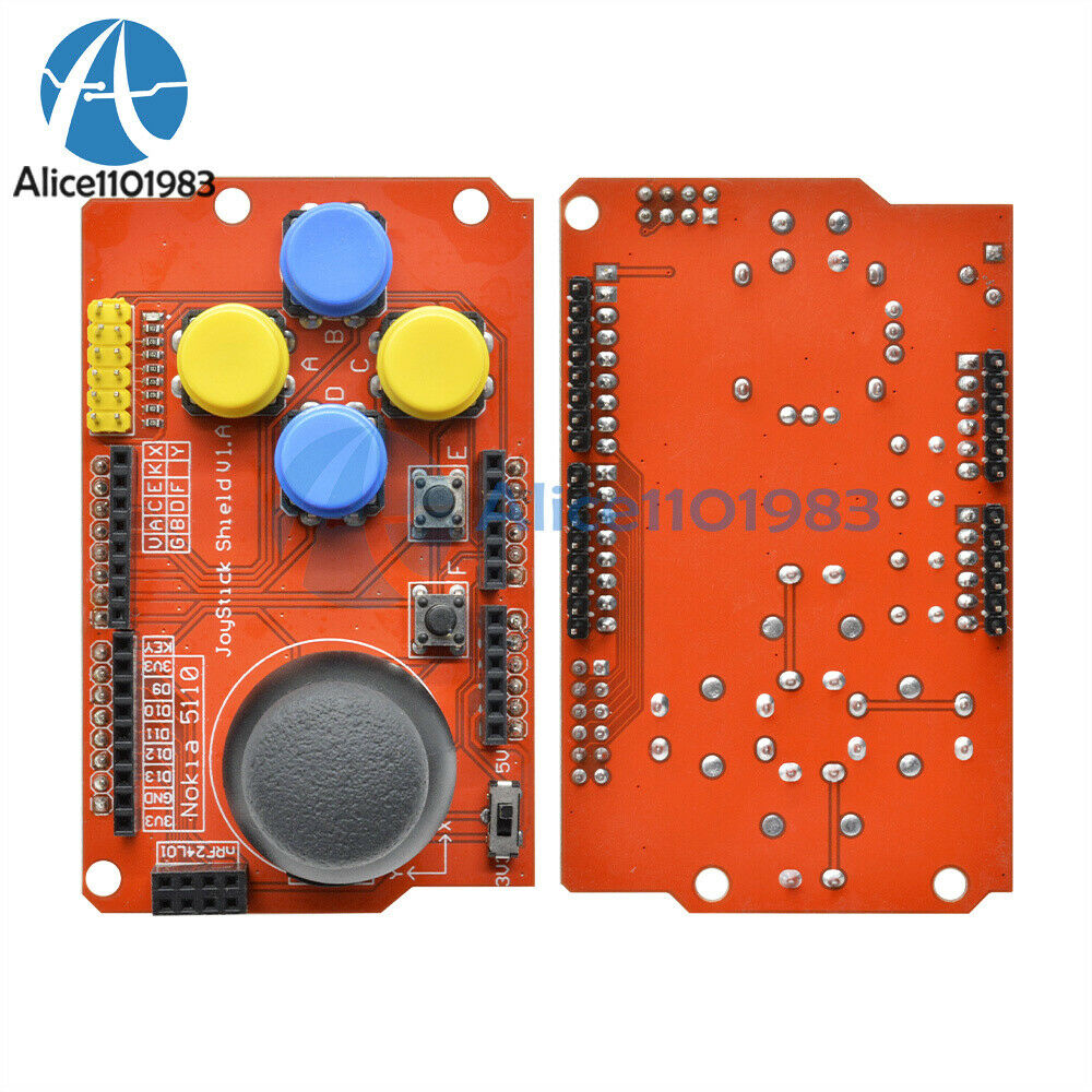 2PCS Gamepads JoyStick Keypad Shield PS2 for Arduino nRF24L01 Nokia 5110 LCD I2C