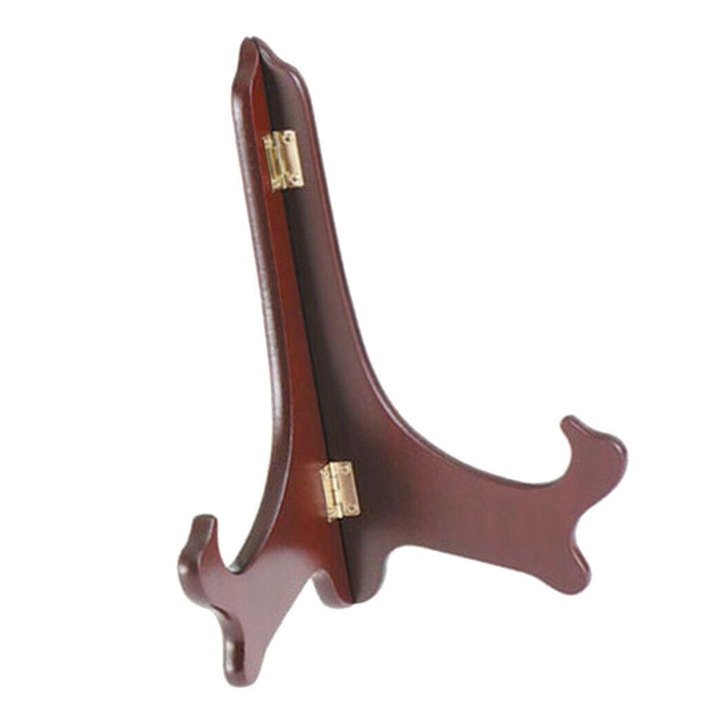 6pcs Wooden Folding Plate Display Easel Stand Photo Holder Fits 6''