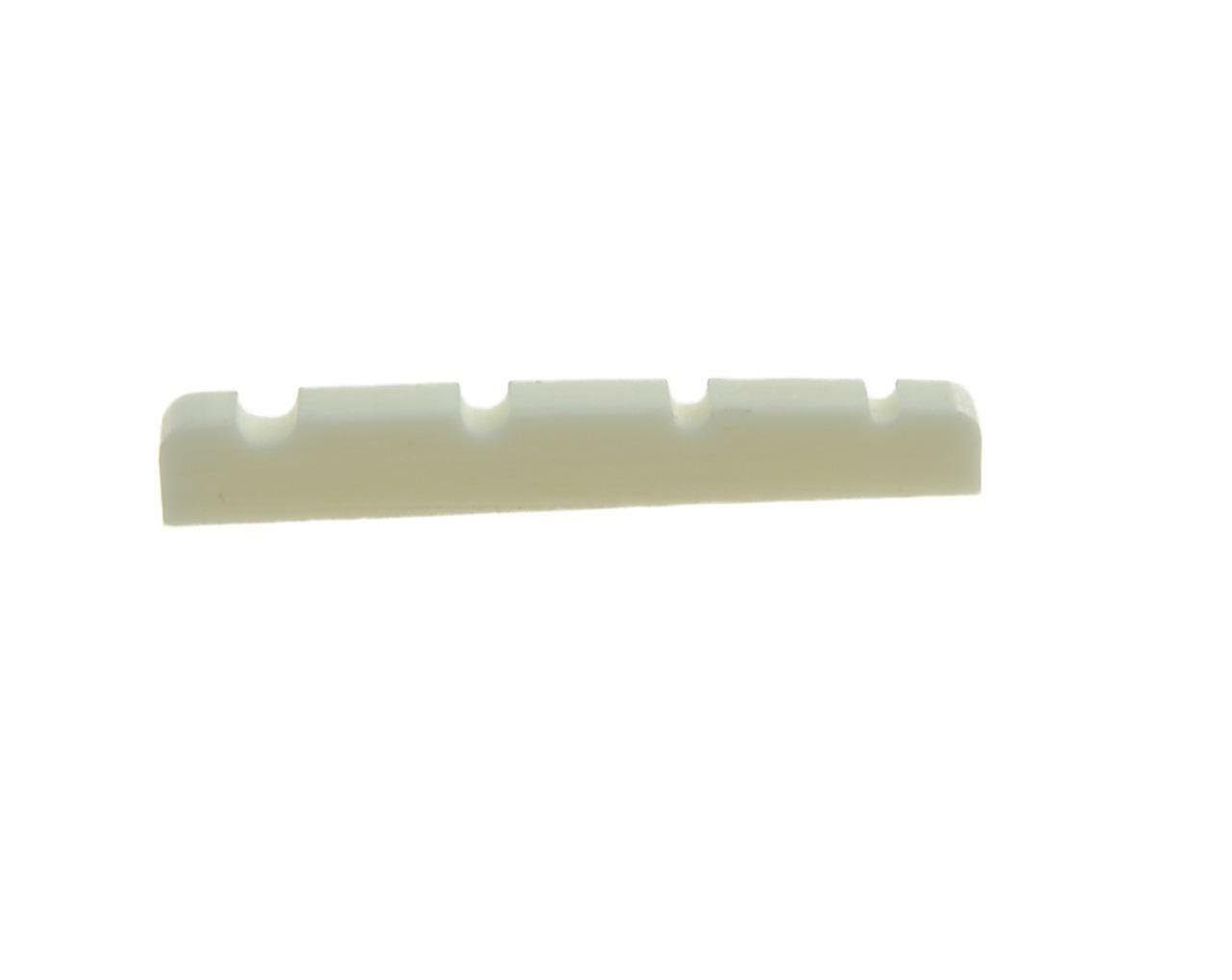 38mm Pure Bone Nut Flat Bottom Slotted 4 String Bass Guitar Bone Nut 38x3.5