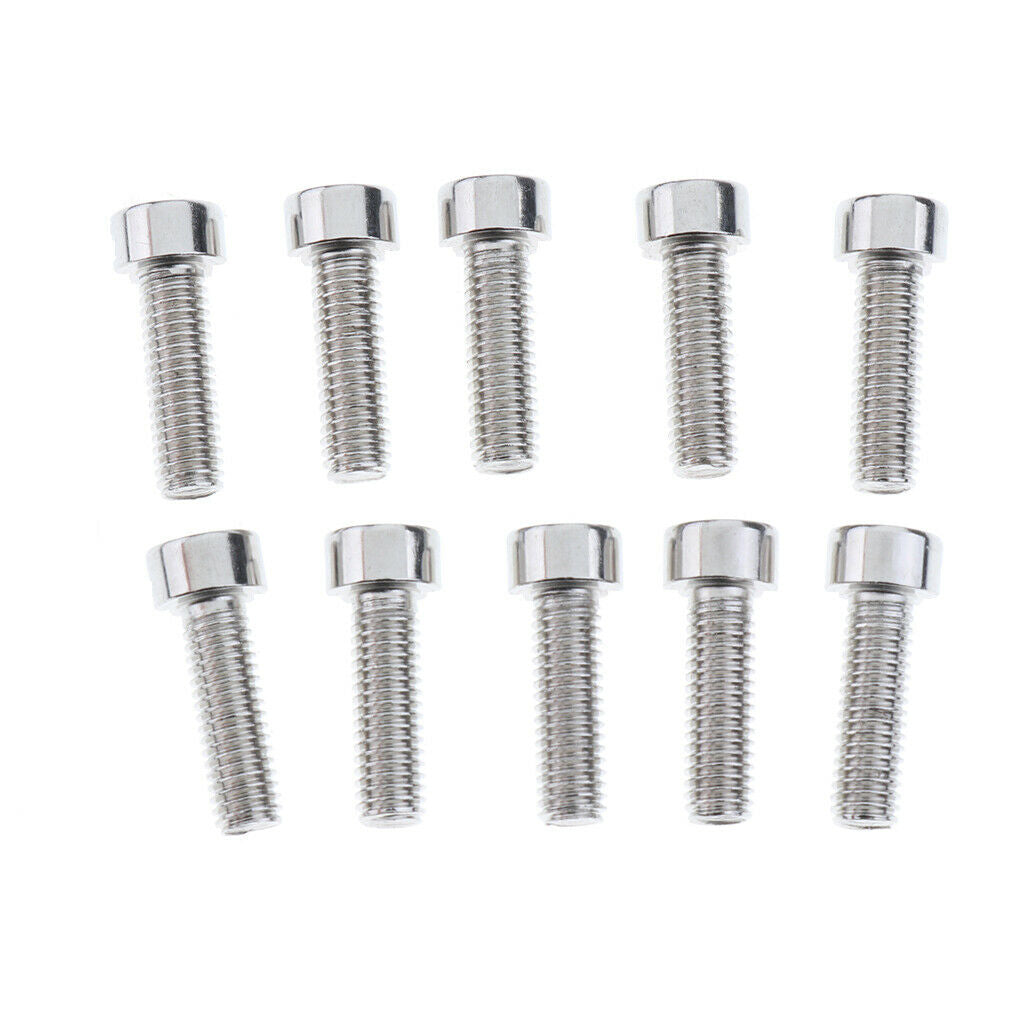 10Pcs Bike Water Bottle Cage Screws M5 Bicycle Bike Bottle Holder Cage Bolts