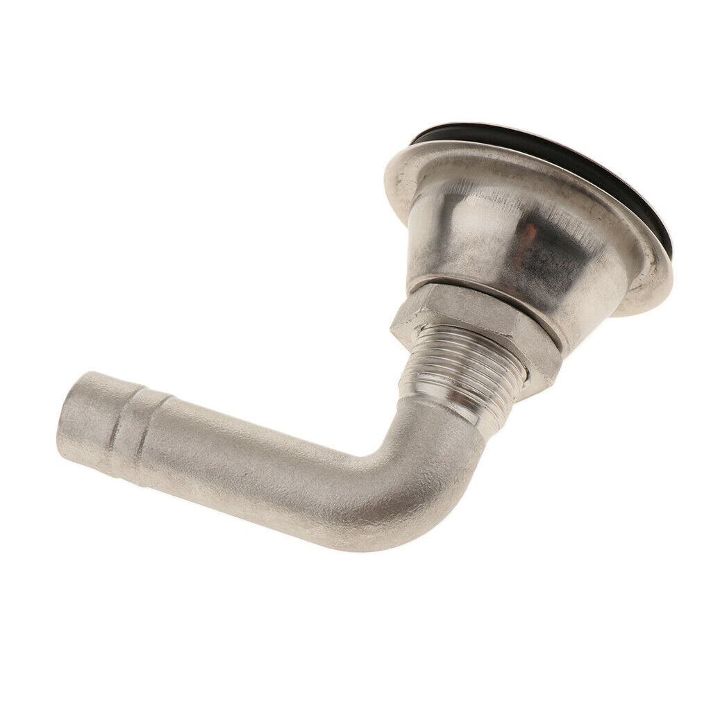 Boat Yacht Deck Drain Stainless Steel Hardware Water Outlet Diameter 12 mm
