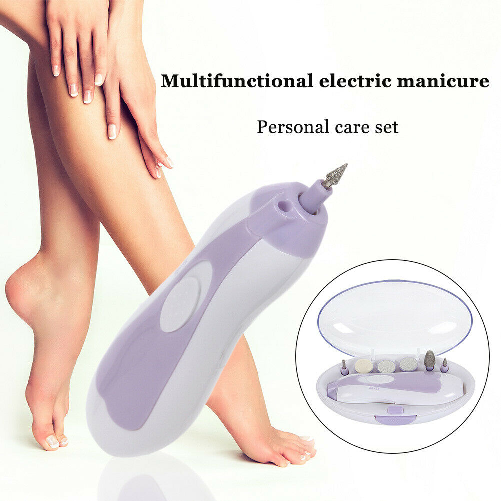 Electric Salon Shaper Manicure Pedicure Polish Tool Nail Drill Trimming Kit @