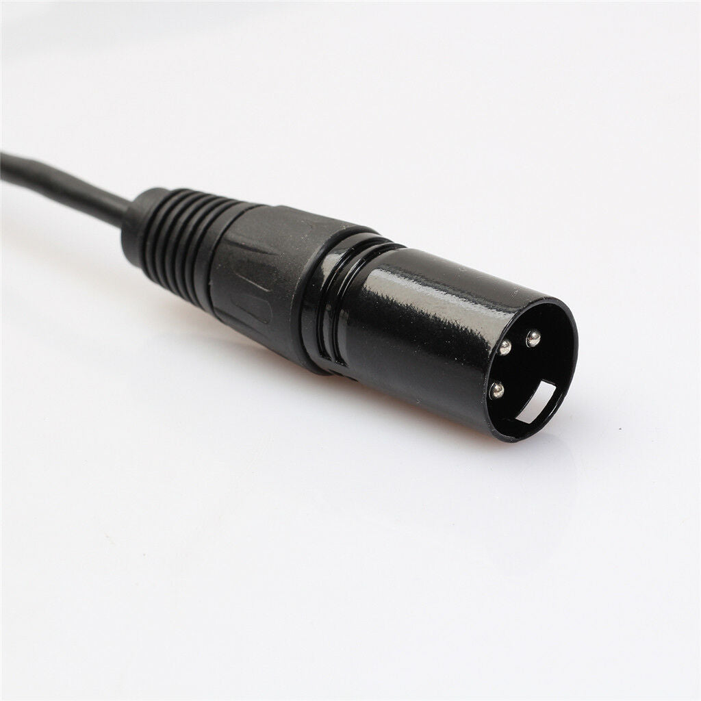 2X XLR 3Pin Female to 2 XLR Male Y Splitter Cable Adapter Converter Cord 1ft