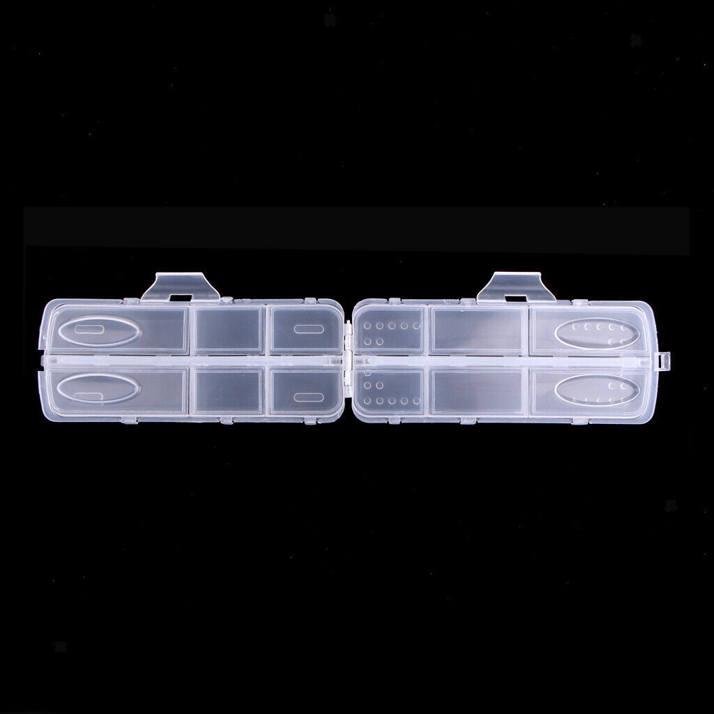 2PCS Fishing Lure Box Lures Baits Storage Case Accessories Pills Buttons