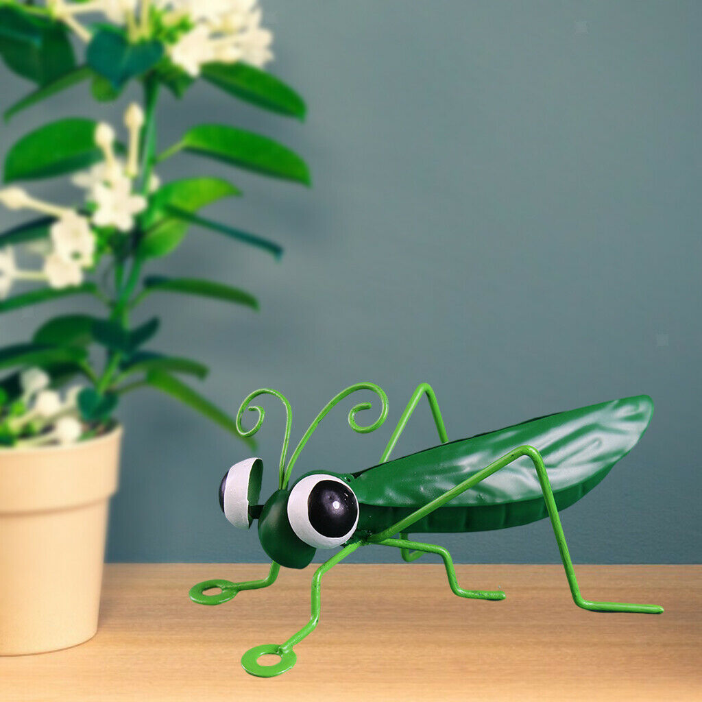 Metal Locust Ornament Landscape Decor Tropical Creative Porch green